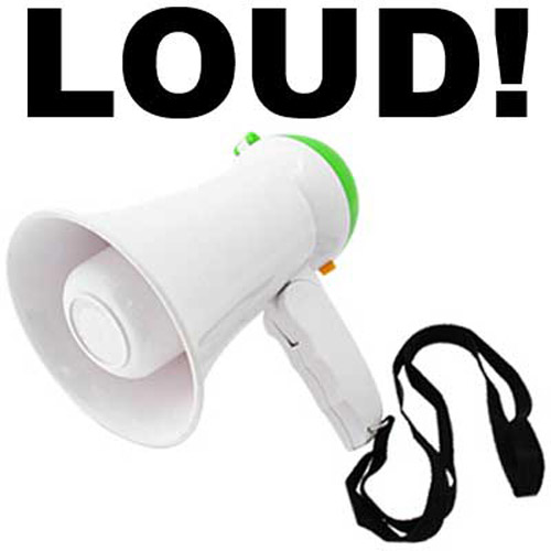 25W Megaphone BULL HORN Loud Speaker White