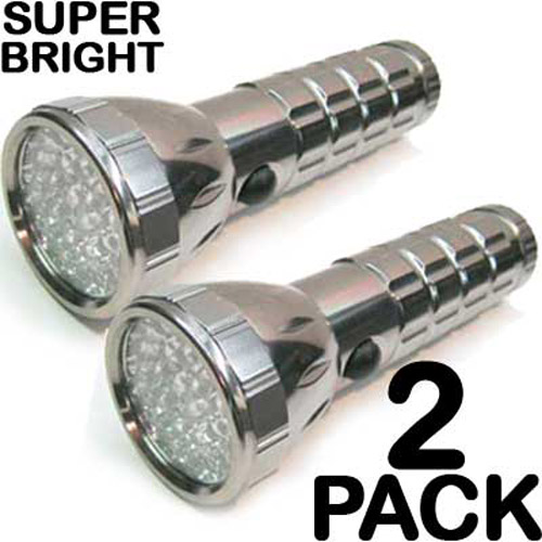 Twin Pack - Very Bright Aluminium LED Torch / Torches