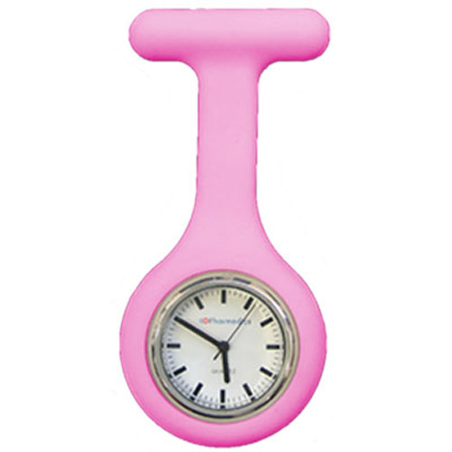Pink Silicone Nurses Fob Watch