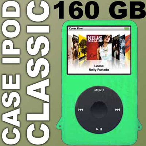 iPod Classic Silicone Skin Case 160 - Green