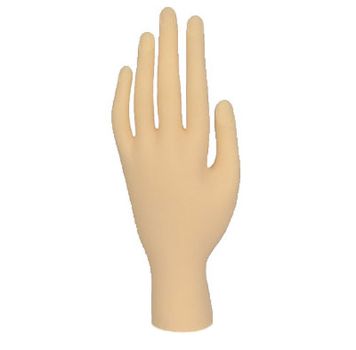 Soft Plastic Training Hand For Nail Art Tips - No Glue Needed