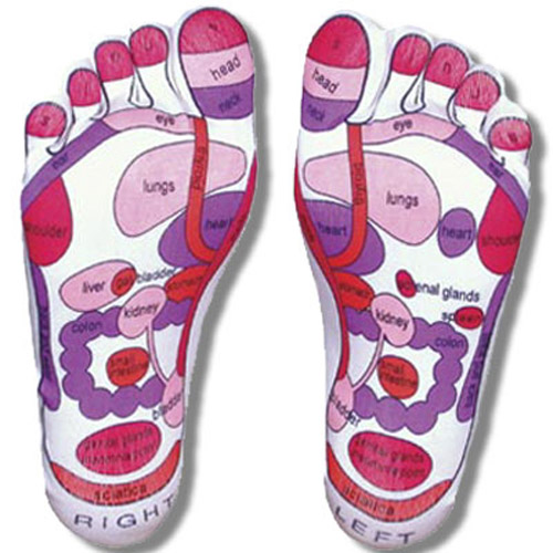 Reflexology Socks with Massage Points - Pink