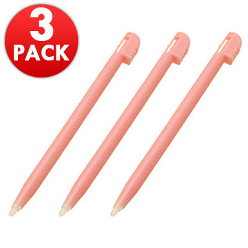 3 Pack Stylus Pens for Nintendo DS Lite - Pink