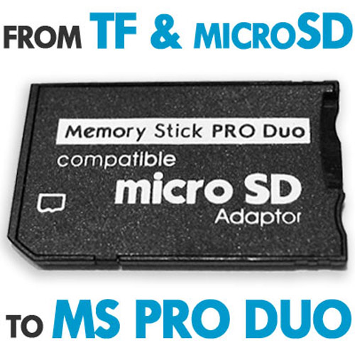 TF microSD to MS Pro Duo Adapter for PSP Slim Lite 8GB 16GB
