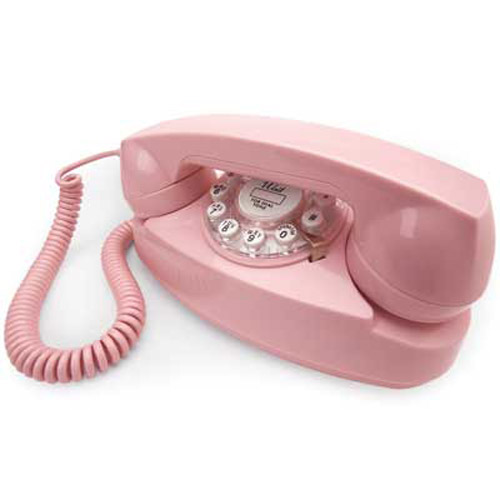 Retro 1950's Style Telephone Princess Phone - Pink