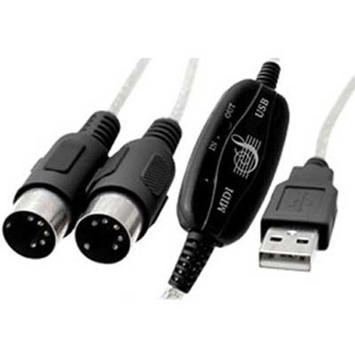 USB to MIDI Interface Cable Converter for Keyboard PC